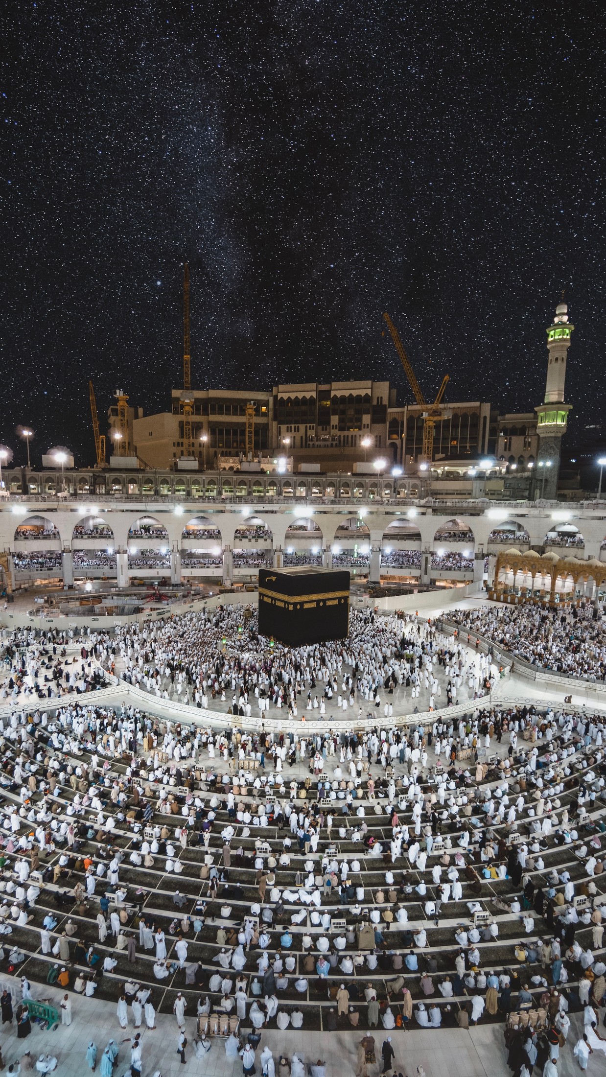 This photo was taken after Subuh prayer. I went there for Umrah. It’s my first experience being there. Not just seeing the Kaabah, but seeing people from different country, race and so on. I’m amazed. | Mecca in Saudi Arabia