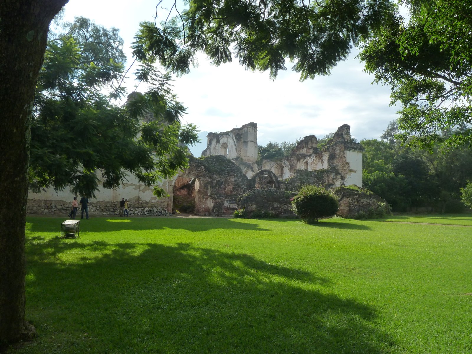 View of the architectural complex and park from near the main gate. | Antigua Guatemala in Guatemala