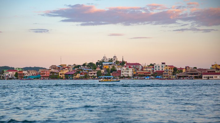 Water taxi in flores | Flores in Guatemala