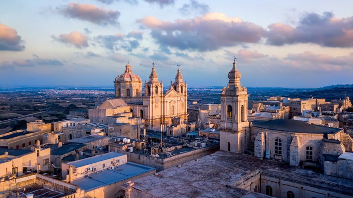 St. Paul Cathedral in medieval city Mdina. | Mdina in Malta