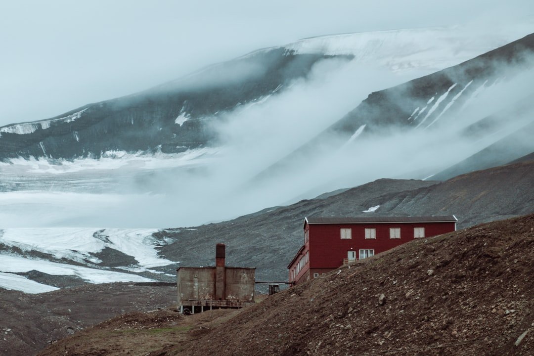 Snowy mountains near Longyearbyen Svalbard | Longyearbyen in Norway