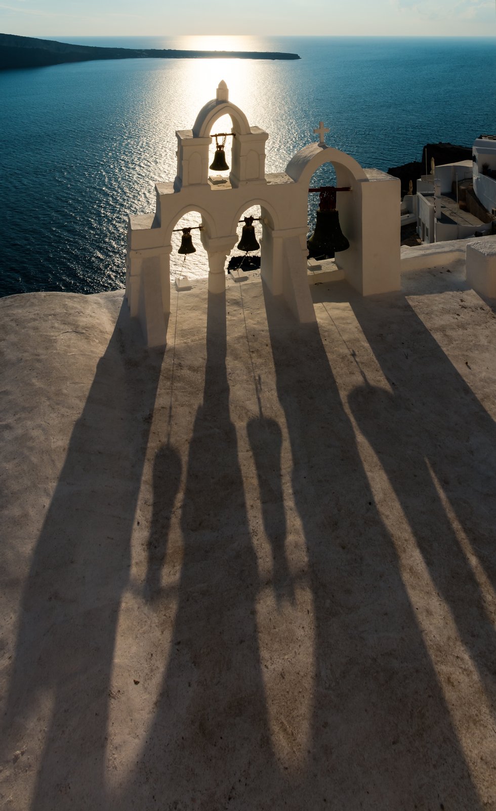 Four bells in Ia, Santorini, Greece | Oia in Greece