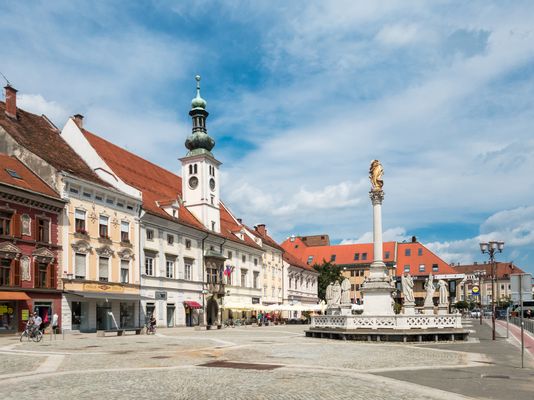 Maribor, Slowenien, Marktplatz mit Rathaus | Maribor in Slovenia