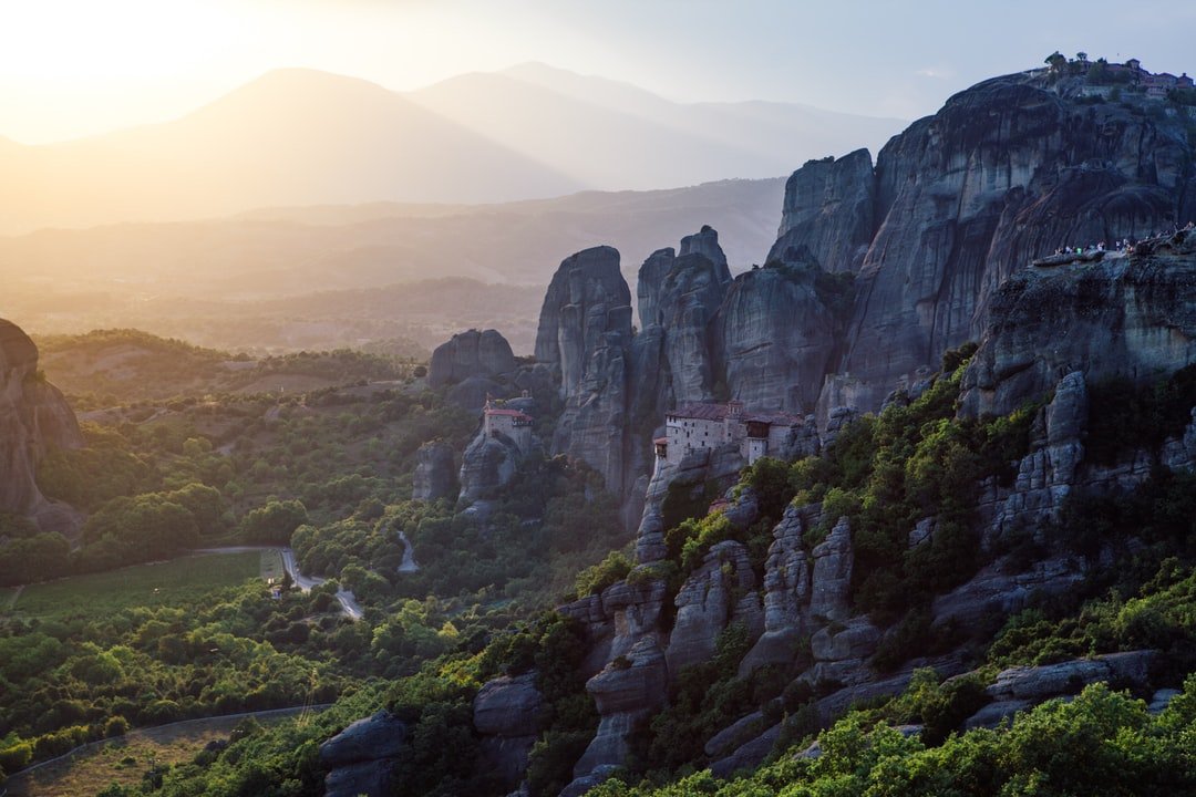 That’s Meteora in Greece. Six monasteries build on huge natural pillars. It’s a hidden gem in Greece as most travelers won’t find their way to this place which is around 3 hours away from Thessaloniki. We stayed there for a night during our road trip from Thessaloniki to Athens. This place was truly breathtaking. | Meteora in Greece