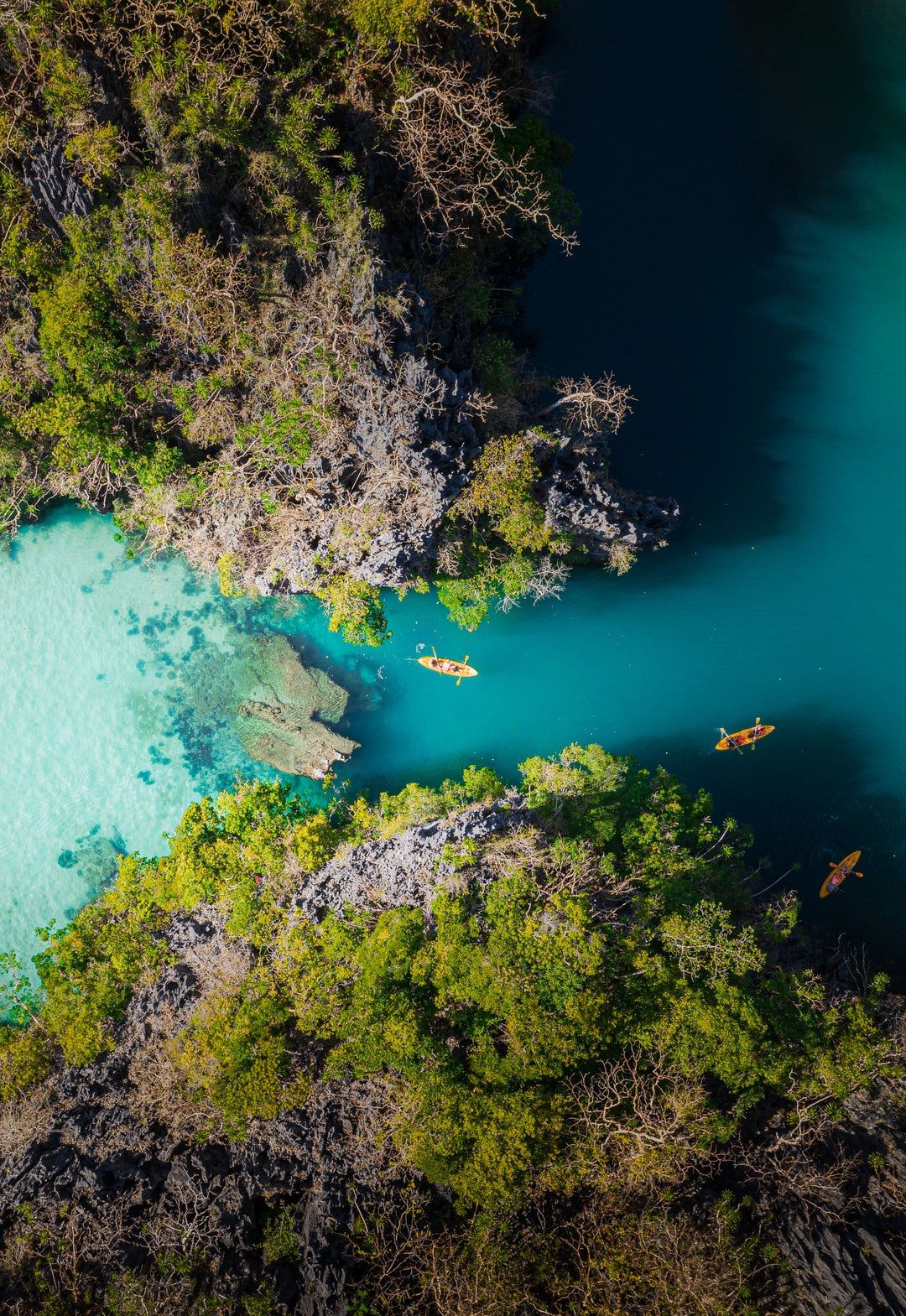 Kayak on small lagoon | Palawan in Philippines